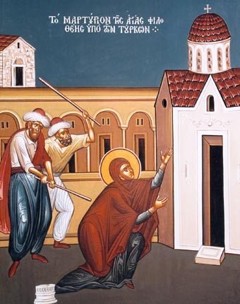 19 Φεβ, + Ἁγίας Φιλοθέης τῆς Ἀθηναίας